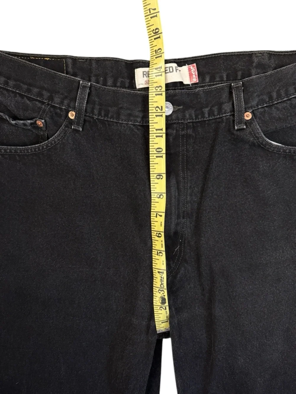 Vintage 2006 Levi’s 550 Relaxed Fit Black Jeans 40x32 Fits 36x30 Y2K Dad Denim